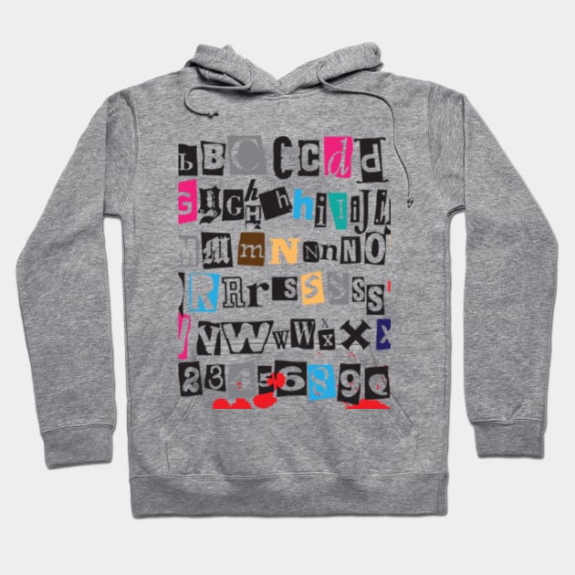 Alphabet Hoodie by Madhav